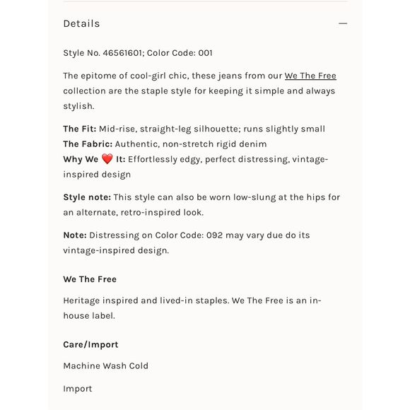 New Free People Maggie Mid-Rise Straight-Leg Jean 29 - Picture 6 of 7